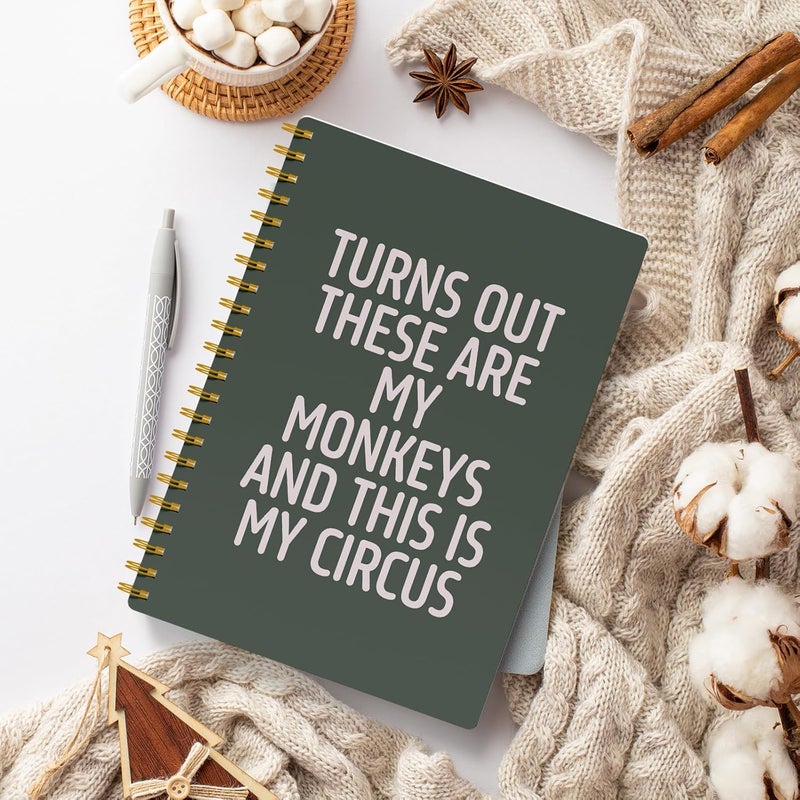 EKGJW Funny Notebooks for Work, Green Aesthetic Journal, Funny Boss Day Gifts, Boss Gifts for Men Women, Funny Gifts for Boss, Boss Office Decor, Spiral Notebook 5.5x8.3 Inch - Image 3